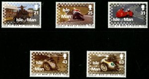 Isle of Man - 1998 ,Motorcycles MNH set  # 788-792