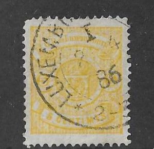 Luxembourg Sc #42  5c yellow used dated with partial CDS VF