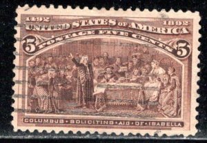 United States Scott # 234, used