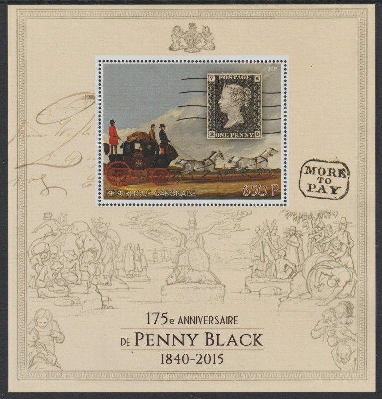 PENNY BLACK ANNIV  perf deluxe m/sheet containing one value mnh