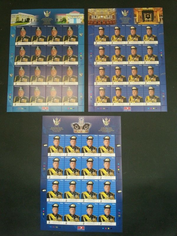 Malaysia The Coronation Of The Sultan Of Johor 2015 Royal King (sheetlet) MNH