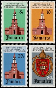 ✔️ JAMAICA 1971 - CENTENARY CHURCH OF ENGLAND- SC.  327/330 MNH ** [5CW5]