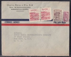 Colombia - Nov 5, 1948 Airmail Cover to States