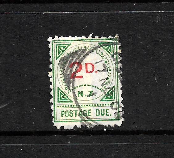 NEW ZEALAND  1899  2d   POSTAGE DUE   FU     SG D11