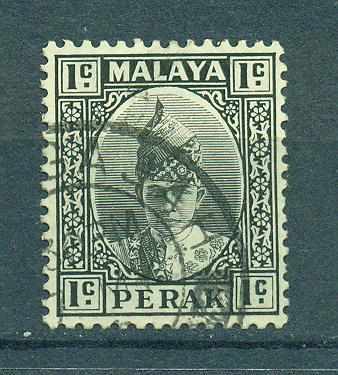 Malaya - Perak sc# 84 used cat value $.25