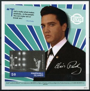 Marshall Islands Elvis Presley Stamps 2020 MNH His Life in Stamps Music 1v III