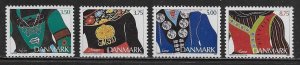 Denmark Scott #'s 992 - 995 MNH