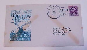 US  SAN DIEGO EXPO 1935 USS LANGLEY  JUNE 10