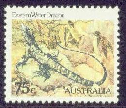 AUSTRALIA  797 MNH 1982 WILDLIFE-EASTERN WATER DRAGON