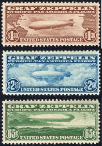 Scott C13, C14 & C15, MNH, Post Office Fresh Set!