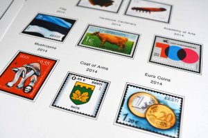 COLOR PRINTED ESTONIA 1918-2010 + 2011-2020 STAMP ALBUM PAGES (112 ill. pages)