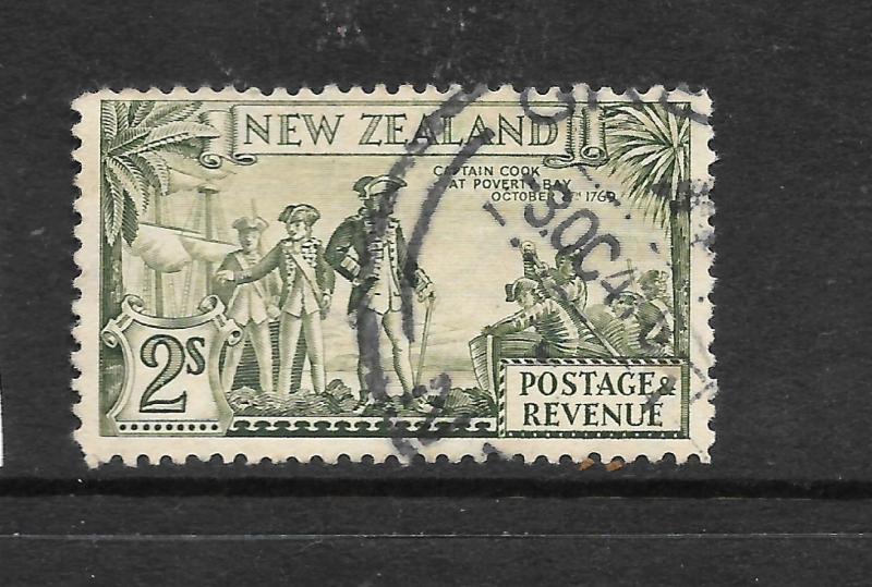 NEW ZEALAND  1935  2/-   PICTORIAL   FU  P12 1/2   CP L13e  