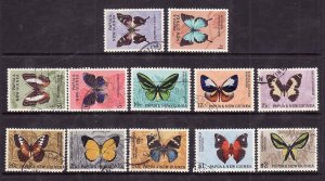 Papua New Guinea-Sc#209-20- id6-used set-Insects-Butterflies-please note #210 is