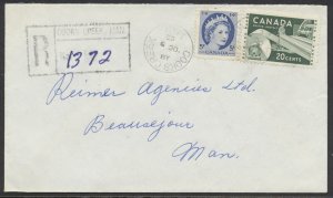 1962 Registered Cover Cooks Creek MAN to Beausejour