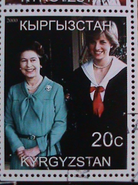 KYRGYZSTAN 2000-IN MEMORIAL OF PEOPLE'S QUEEN-LADY DIANA-CTO-S/S VERY FINE