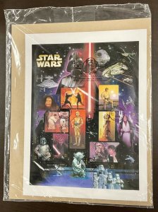 4143 Star Wars Full Pane FDC 2007 11”x8 3/4”