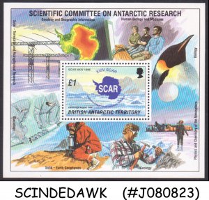 BRITISH ANTARCTIC TERRITORY - 1996 SCAR ANTARCTIC RESEARCH  - MIN. SHEET MINT NH