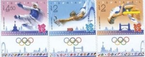 ISRAEL 2012 -The Olympic Games, London 2012 set of 3 - Scott# 1940-2 - MNH