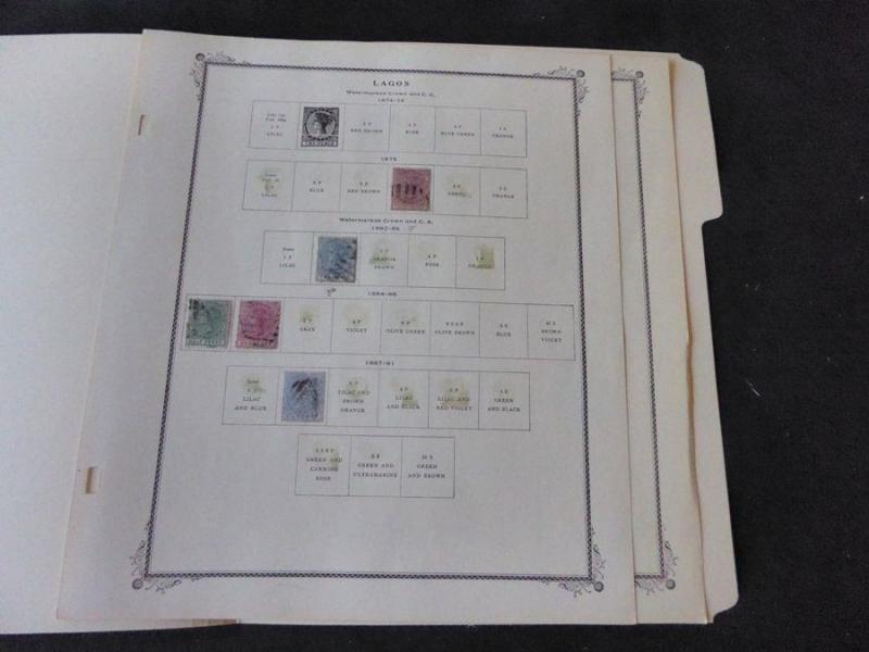 Lagos 1875-1905 Mint/Used Stamp Collection on Scott Specialty Album Pages