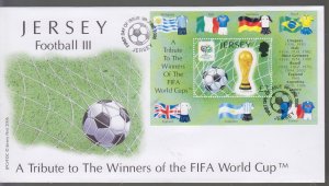 Jersey 2006,  FIFA World Cup.  Miniature Sheet on FDC