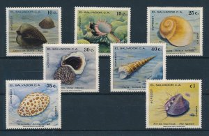 [116218] El Salvador 1980 Marine life seashells seasnails  MNH