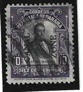 Canal Zone Scott #41 Used 10c Type2 Overprint 2019 CV $7.50