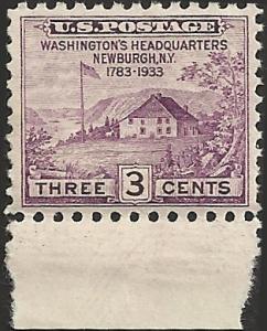 # 727 MINT NEVER HINGED VIOLET PEACE ISSUE NEWBURGH