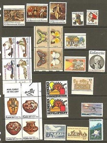 US 1977 Commemoratives Year Set with 27 Stamps MNH