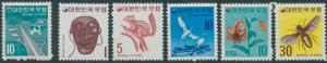 Korea South 1973 SG1063-1068 Definitives MLH