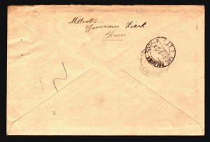 Italy 1929 Zara Registered Cover to Bari - Z17863