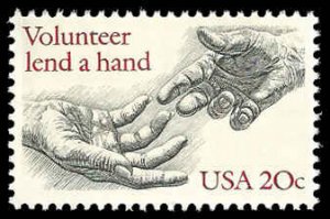 PCBstamps   US #2039 20c Volunteer,MNH, (9)