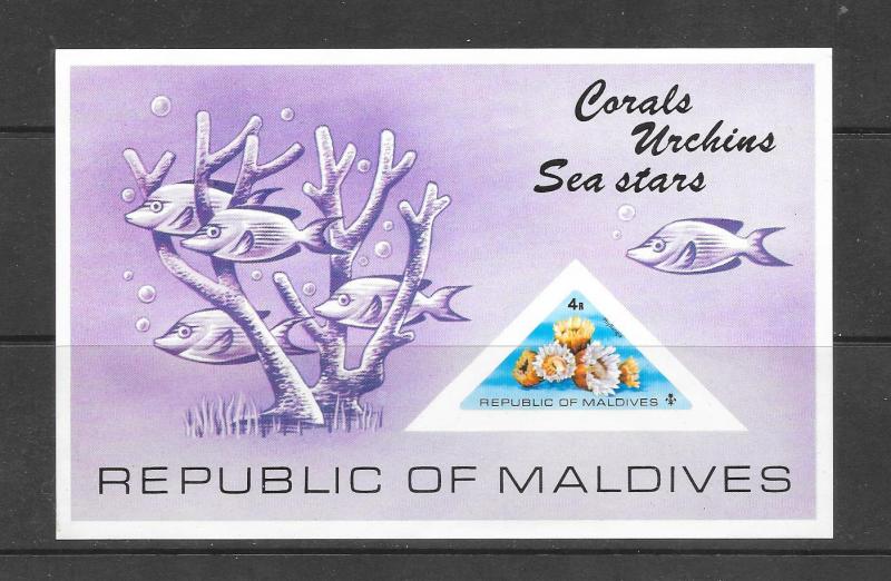 CORALS-SEA STARS - MALDIVES #565  MNH