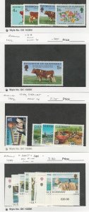 Guernsey, Postage Stamp, #33-6, 68, 240//301 Mint LH & NH, 1970-84