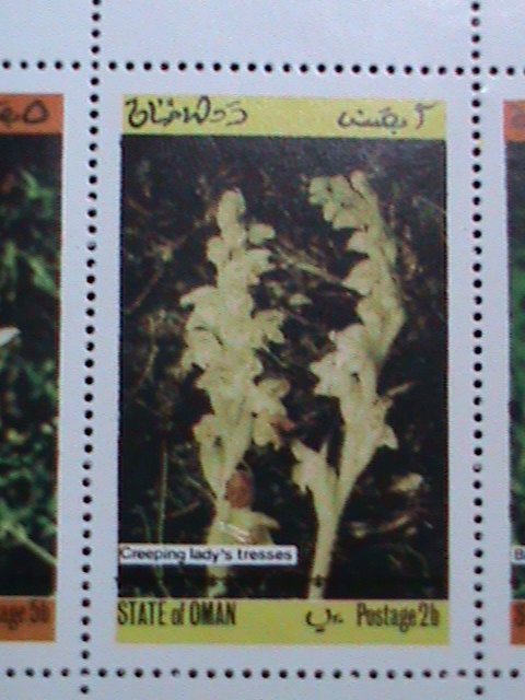 ​OMAN-WORLD FAMOUS LOVELY ORCHIDS MNH S/S-EST.VALUE $12 WE SHIP TO WORLD WIDE