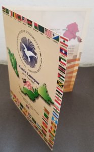 Malaysia Non Aligned Movement NAM 2003 Pigeon Flag Bird Map (folder) *limited