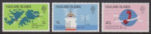 Falkland Islands 257-9 Communications mnh