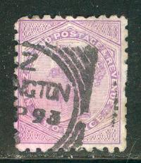 New Zealand Scott # 62, used, perf 10, advertisement on back