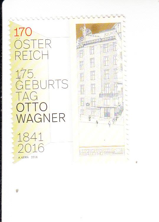 2016 Austria Otto Wagner Architect (Scott 2624) MNH