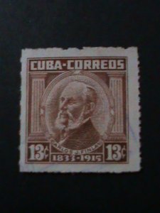 ​CUBA-1954-SC#525-CARLOS J. FINLAY MH -VF-70 YEARS OLD  WE SHIP TO WORLDWIDE