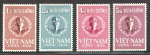 Viet Nam Scott 88-91 Unused LHOG - 1958 United Nations Day Issue