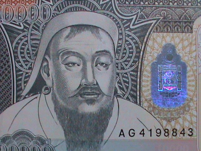 ​MONGOLIA-10000 DOLLARS UNCIRCULATED CURRENCY-VERY FINE WE SHIP TO WORLD WIDE
