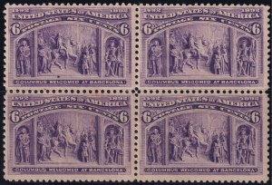 #235 Mint OG, F-VF, Block of 4, 2 OG, 2 NH (CV $480) (CV $55 - ID49687) - Jos...