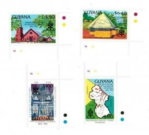 Guyana 1992 - Diocese - Set Of 4 Stamps - Scott #2574-7 - MNH