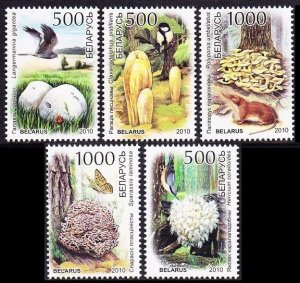 2010 Belarus 828-832 Mushrooms / Fauna 3,50 €