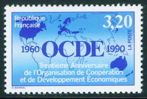 FRANCE Scott 2241 Yvert 2673  MNH** OCDE 1990