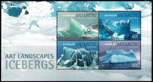 Australian Antarctic Territory 2011 Icebergs Miniature Sheet CTO