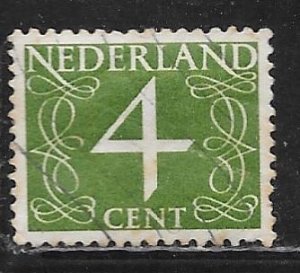Netherlands 285: 4c Numeral, used, F-VF