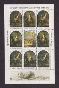 Sao Tome & Principe 1983 Easter Paintings Rembrandt Mi823/24 S/Sheet MNH