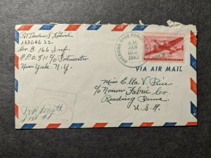 APO 811 ARUBA, DUTCH WEST INDIES 1943 Censored WWII Army Cover 166th Infantry