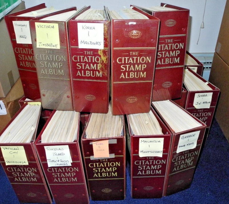 WW(A-Z), CHINA, PRC, 80K+ Stamps hinged/mounted in a 22 Volume Harris Citation